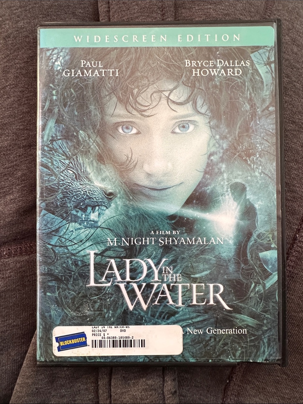Lady in the Water 2006 Widescreen DVD — Teal/Blue Artwork